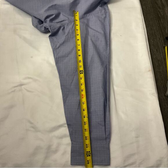 Polo Ralph Lauren Men's Regent Plaid Blue/White Button Down Shirt 18/XXL - Picture 7 of 11